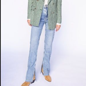 ZARA SPLIT HEM JEANS